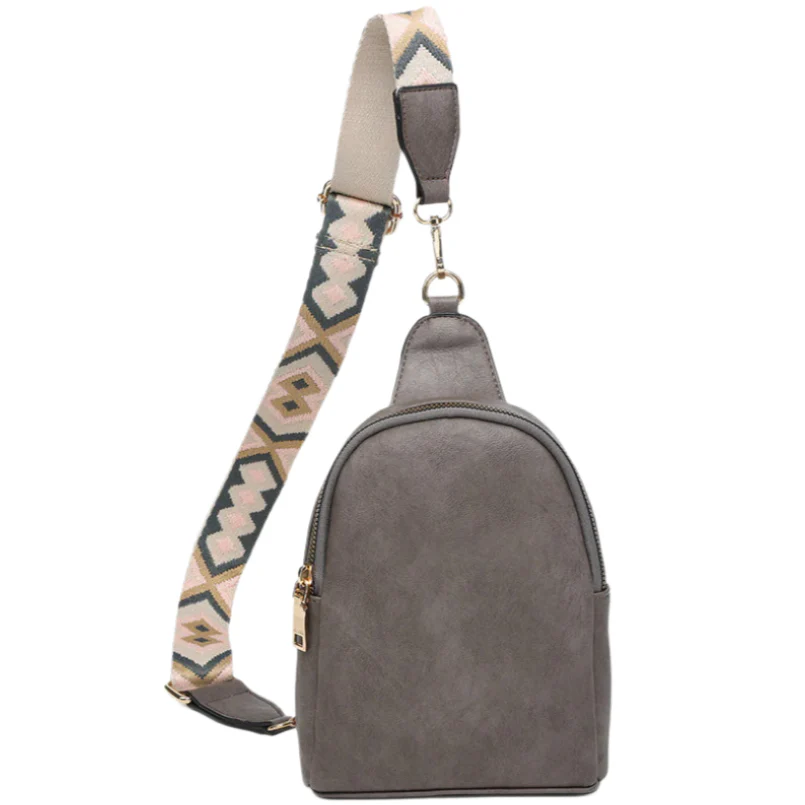 Jen & Co. Ellen Guitar Strap Vegan Leather Sling Bag - Image 5