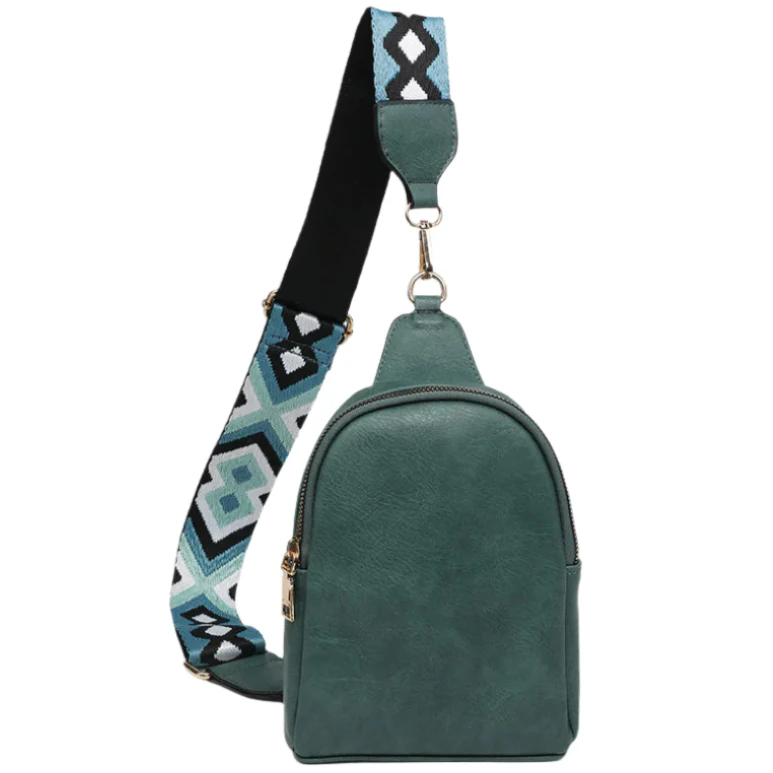 Jen & Co. Ellen Guitar Strap Vegan Leather Sling Bag - Image 6