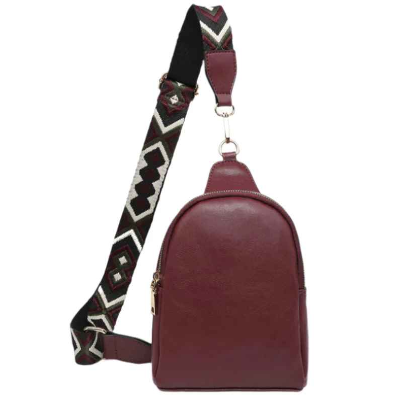 Jen & Co. Ellen Guitar Strap Vegan Leather Sling Bag - Image 7