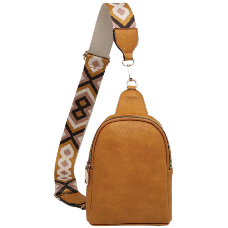 Jen & Co. Ellen Guitar Strap Vegan Leather Sling Bag - Image 8