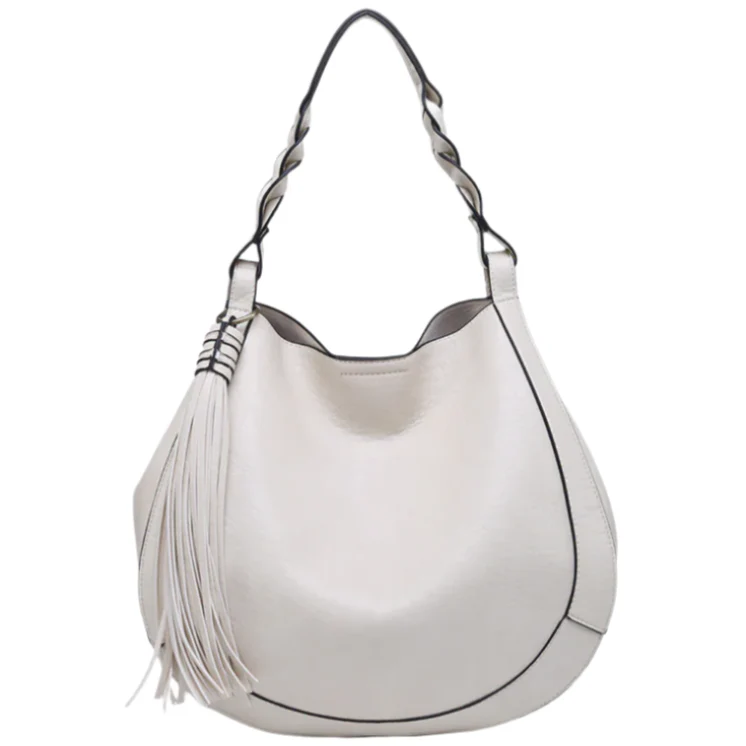 Jen & Co. Eloise Tassel Vegan Leather Hobo Bag - Image 3
