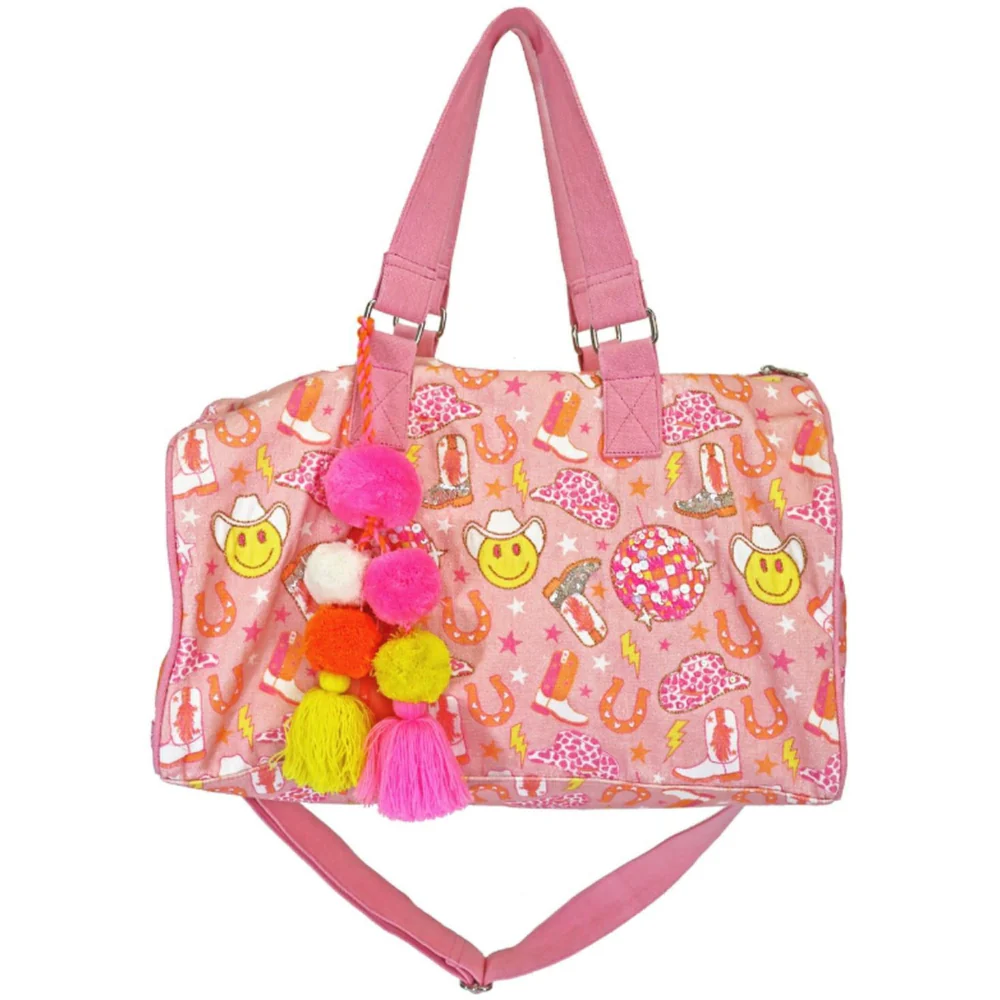 Jane Marie Weekender Cotton Tote Bag - 12" x 18" - Image 2