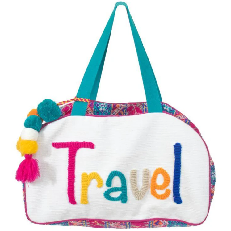 Jane Marie Weekender Cotton Tote Bag - 12" x 18" - Image 5