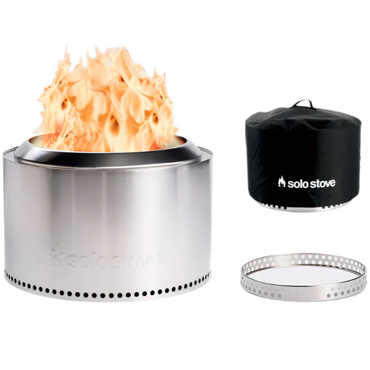 Solo Stove Stainless Steel Wood Fire Pits w/ Stand - Image 3