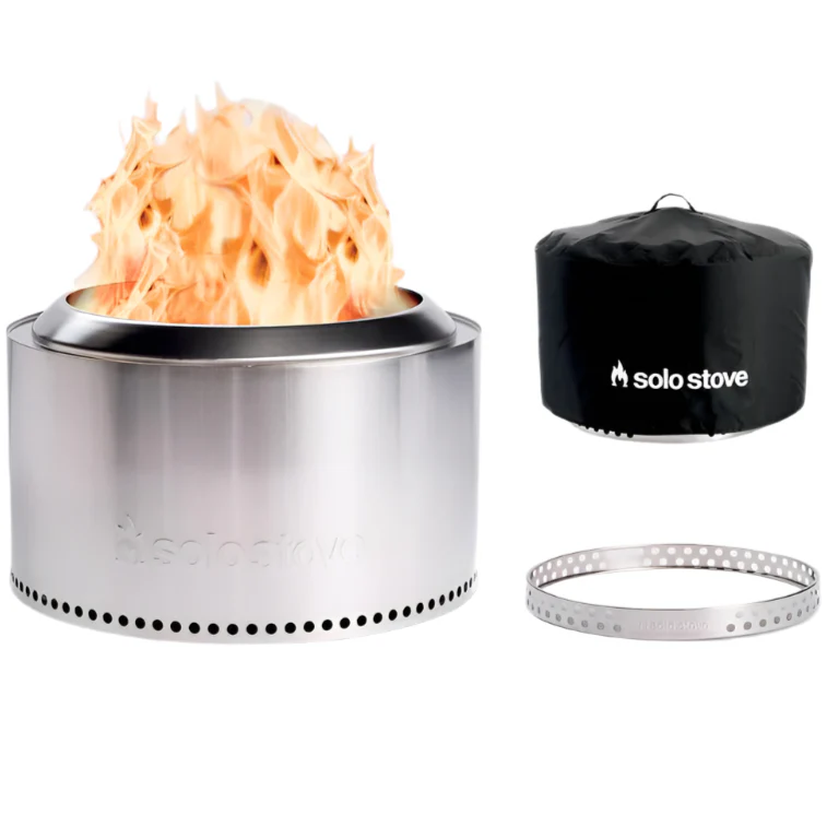 Solo Stove Stainless Steel Wood Fire Pits w/ Stand - Image 4