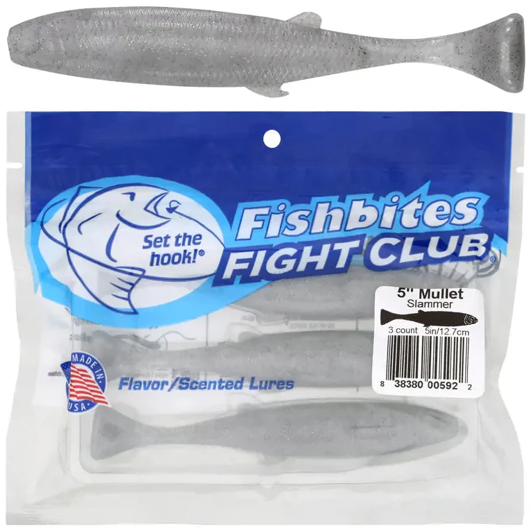 Fishbites Fight Club Mullet Scented/Flavored 5" Lures - 3 pc. - Image 2