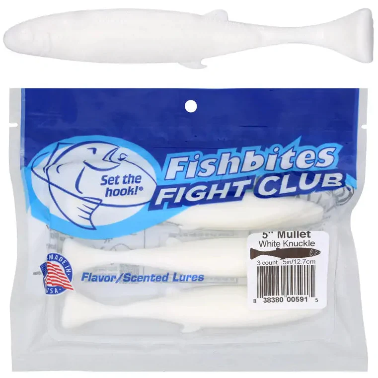 Fishbites Fight Club Mullet Scented/Flavored 5" Lures - 3 pc. - Image 3