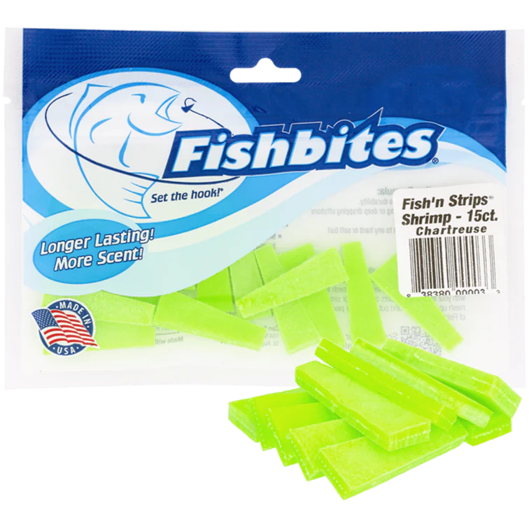 Fishbites Fish'n Strips Bait (Shrimp) - 15 pc. - Image 2