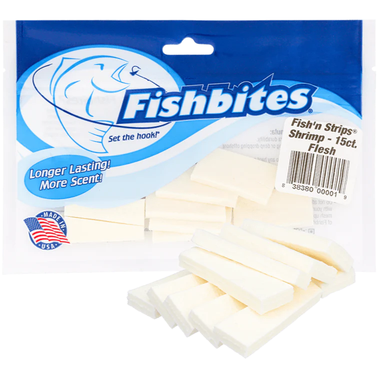 Fishbites Fish'n Strips Bait (Shrimp) - 15 pc. - Image 3