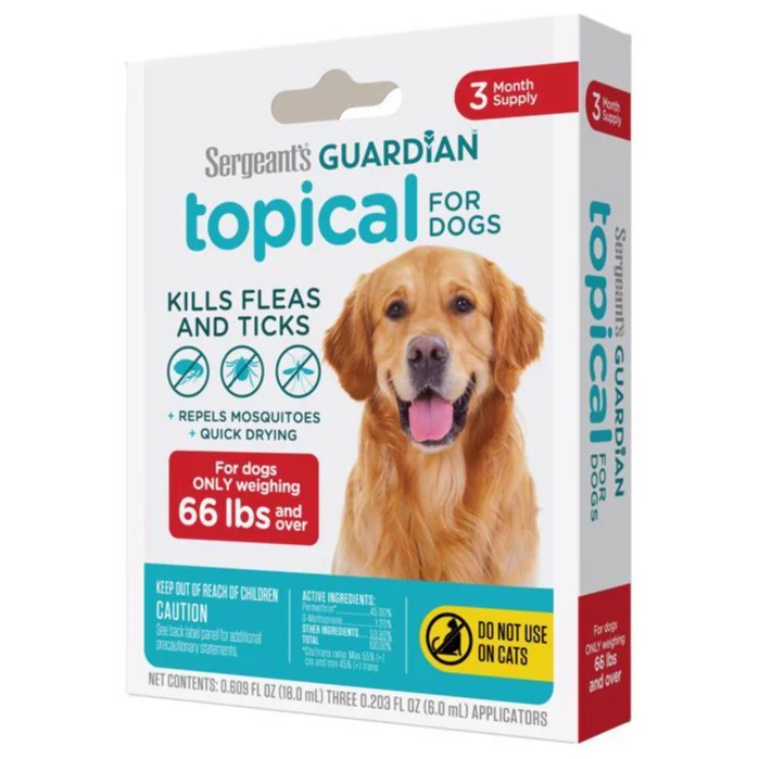 Sergeant's Guardian Flea & Tick Treatment (Dog) - 3 pc. - Image 3