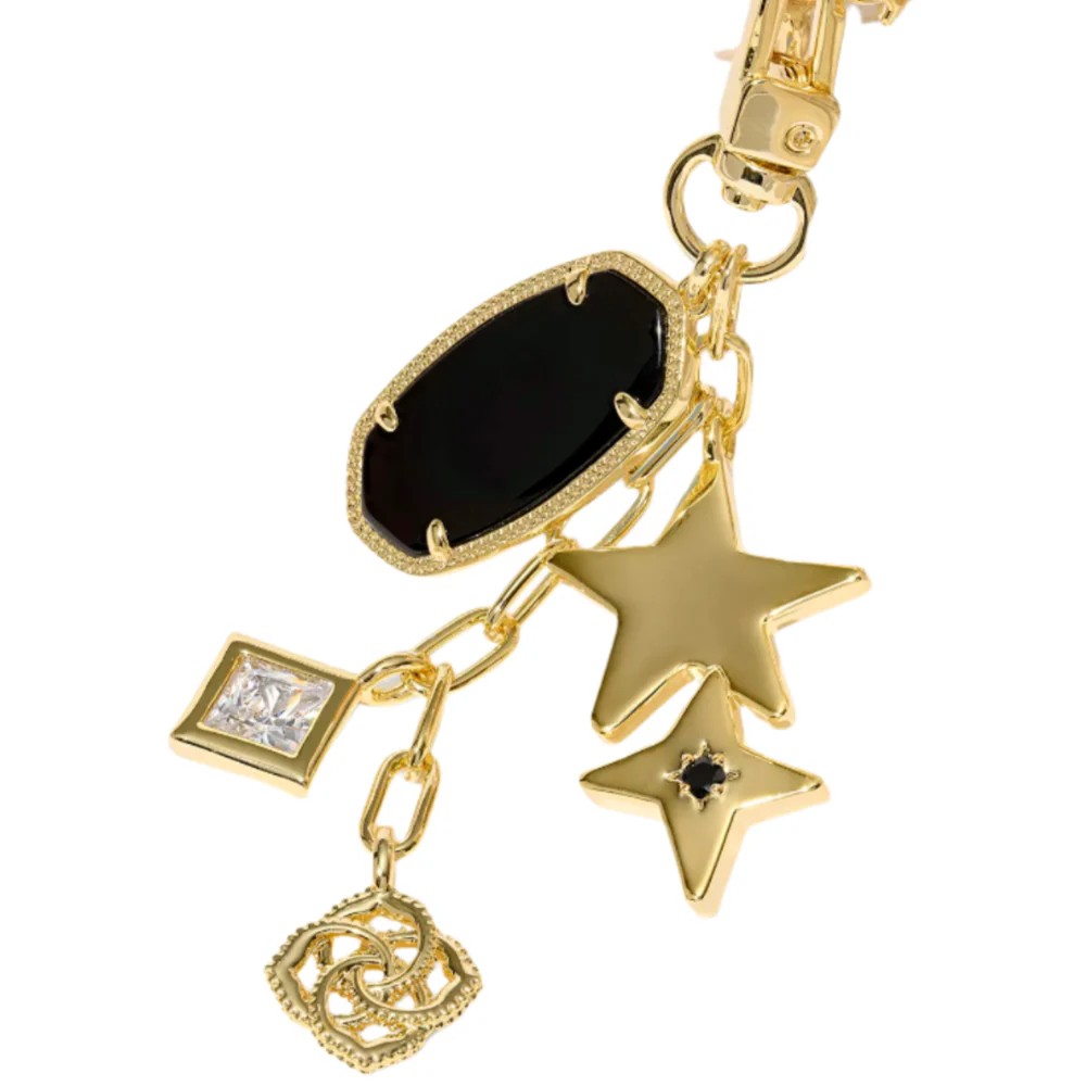 Kendra Scott Gold & Crystal Game Day Bag Charm - Image 4
