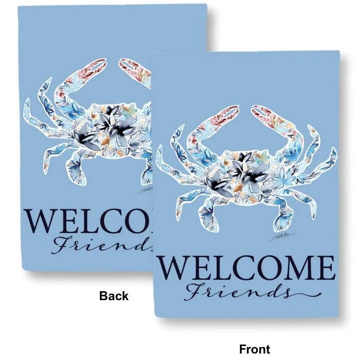 Amanda Klein Double-Sided Polyester "Welcome" Garden Flags - 12" x 18" - Image 5