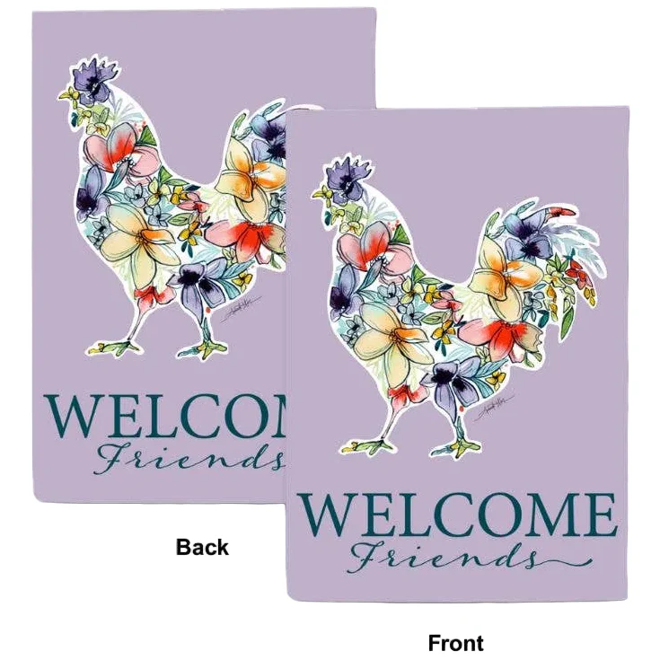 Amanda Klein Double-Sided Polyester "Welcome" Garden Flags - 12" x 18" - Image 6