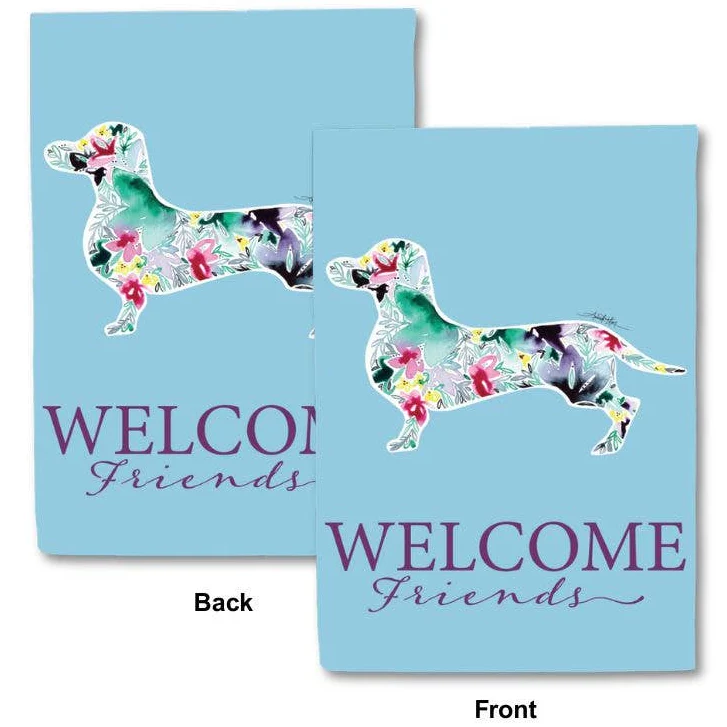 Amanda Klein Double-Sided Polyester "Welcome" Garden Flags - 12" x 18" - Image 7