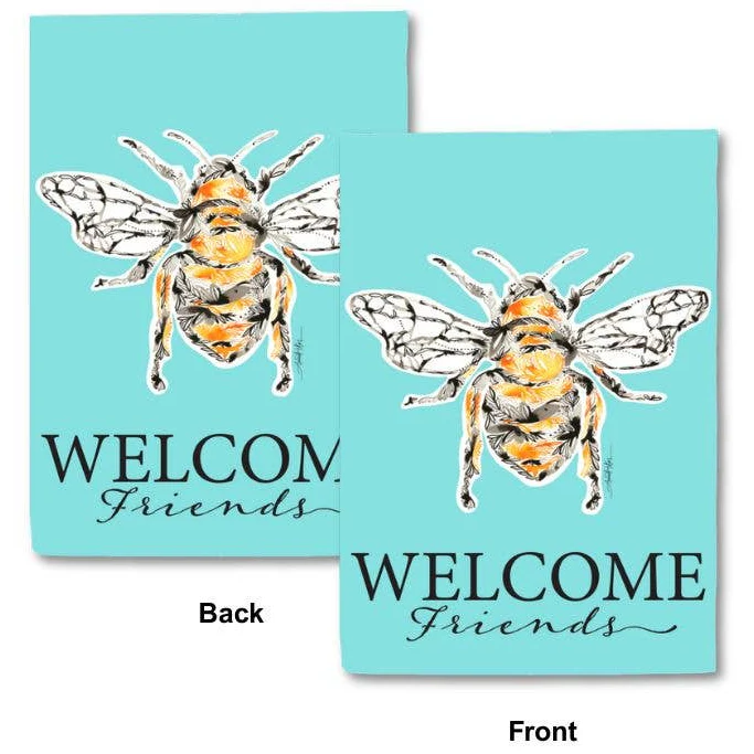 Amanda Klein Double-Sided Polyester "Welcome" Garden Flags - 12" x 18" - Image 9