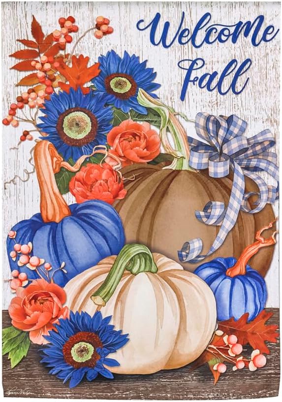 Evergreen Autumn Themed Garden Flags - 12.5" x 18" - Image 4