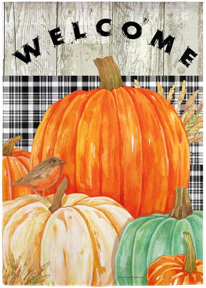 Evergreen Autumn Themed Garden Flags - 12.5" x 18" - Image 8
