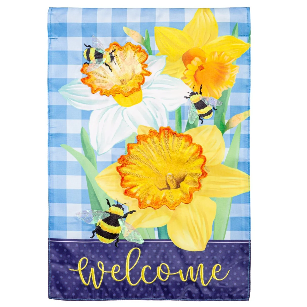 Evergreen Floral Themed Garden Flags - 12.5" x 18" - Image 4
