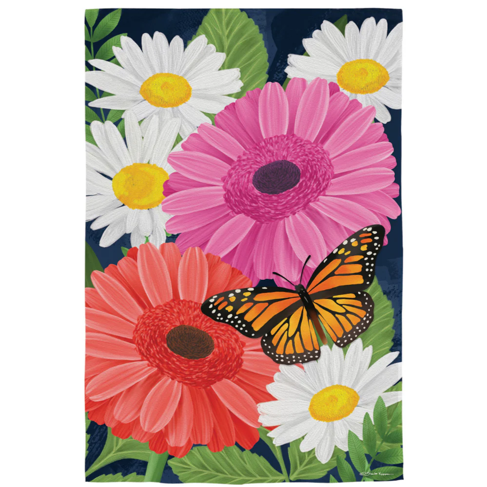 Evergreen Floral Themed Garden Flags - 12.5" x 18" - Image 5