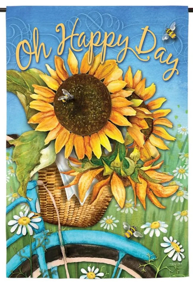 Evergreen Floral Themed Garden Flags - 12.5" x 18" - Image 7