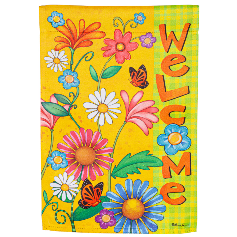 Evergreen "Welcome" Themed Garden Flags - 12.5" x 18" - Image 23