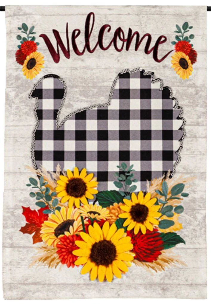 Evergreen "Welcome" Themed Garden Flags - 12.5" x 18" - Image 25