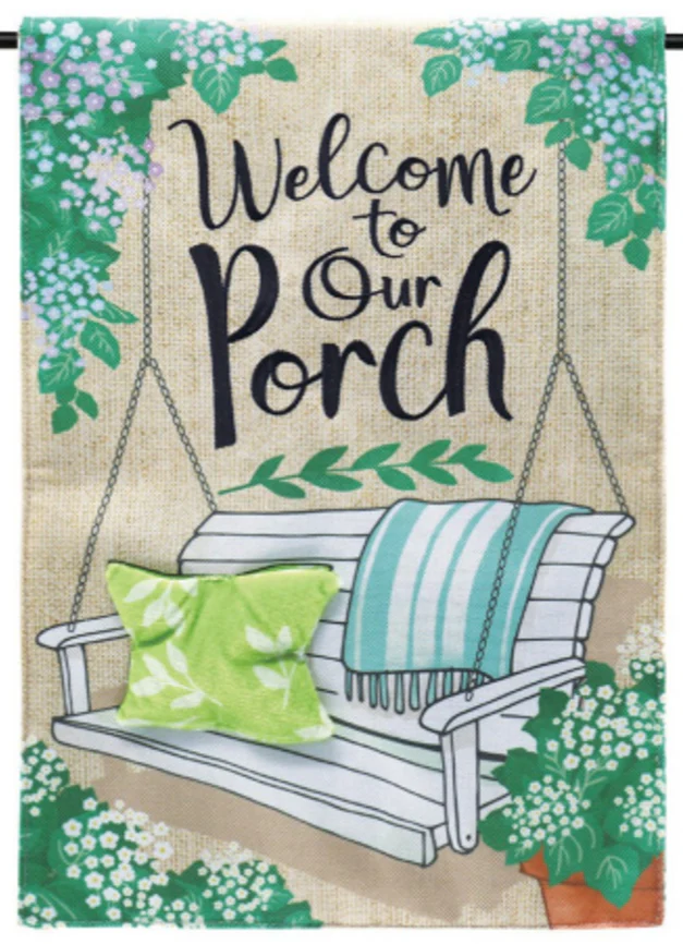 Evergreen "Welcome" Themed Garden Flags - 12.5" x 18" - Image 27