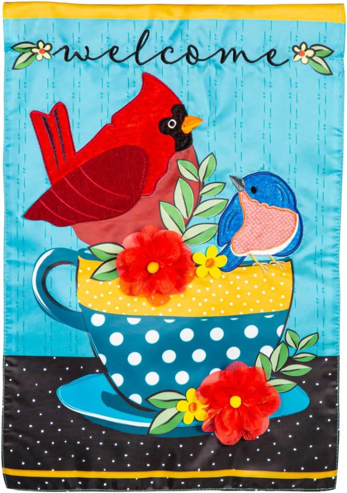 Evergreen "Welcome" Themed Garden Flags - 12.5" x 18" - Image 30