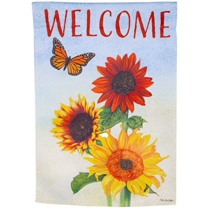 Evergreen "Welcome" Themed Garden Flags - 12.5" x 18" - Image 32
