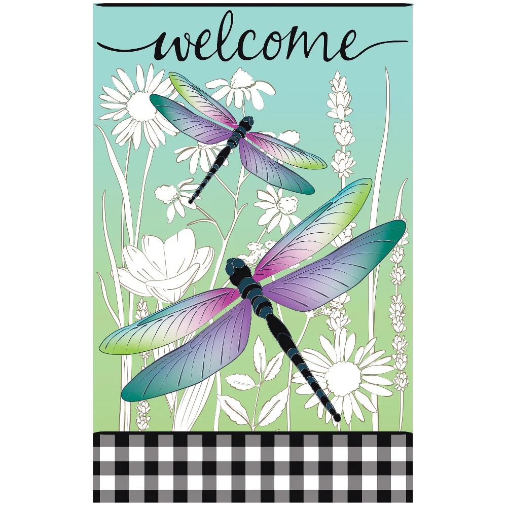 Evergreen "Welcome" Themed Garden Flags - 12.5" x 18" - Image 37