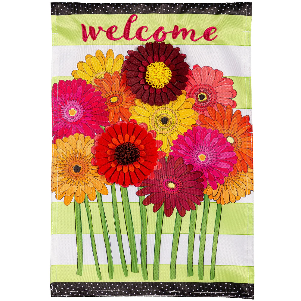 Evergreen "Welcome" Themed Garden Flags - 12.5" x 18" - Image 38