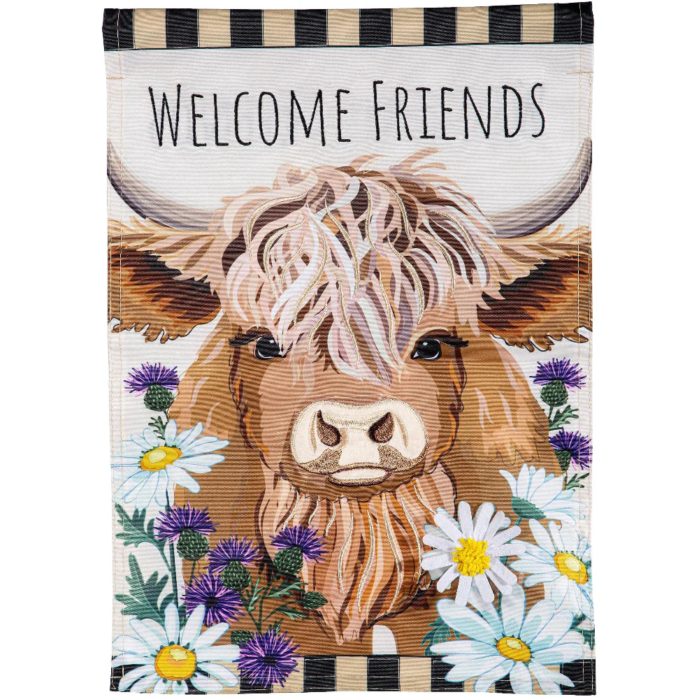 Evergreen "Welcome" Themed Garden Flags - 12.5" x 18" - Image 42