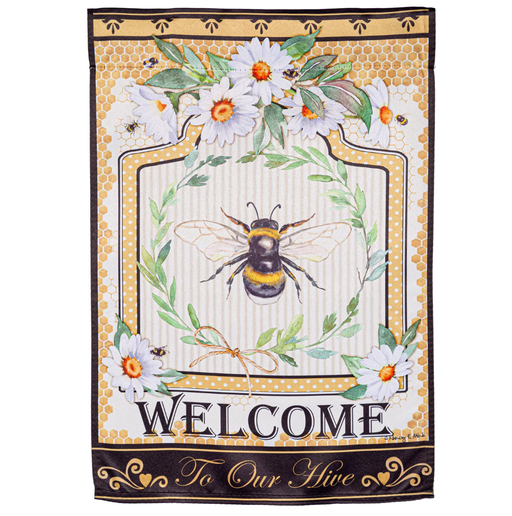 Evergreen "Welcome" Themed Garden Flags - 12.5" x 18" - Image 6