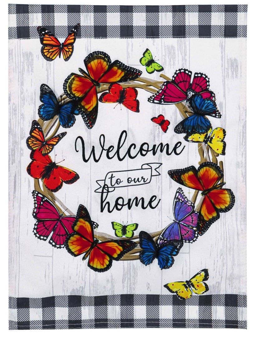 Evergreen "Welcome" Themed Garden Flags - 12.5" x 18" - Image 8