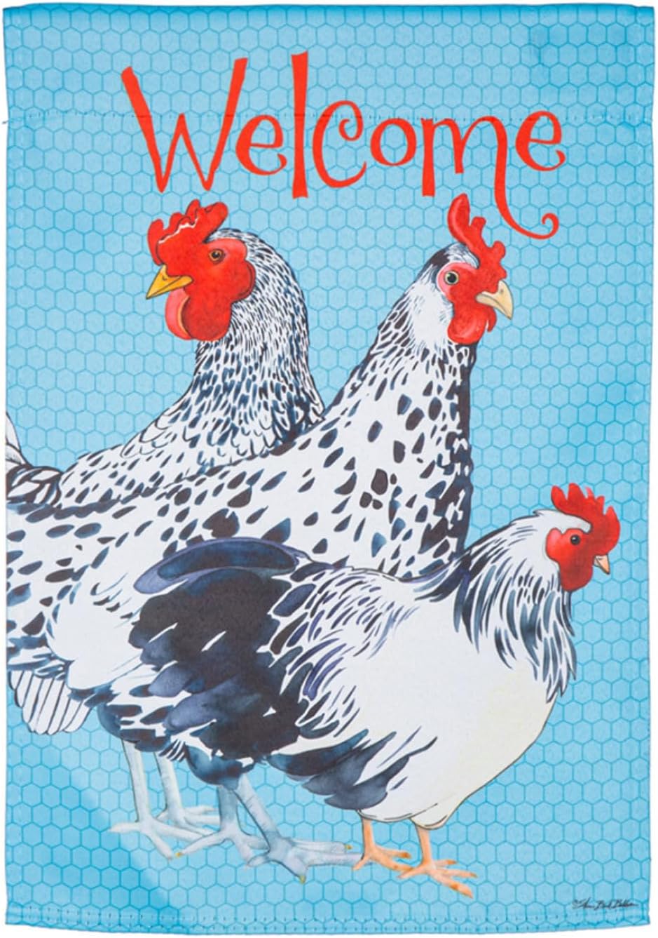 Evergreen "Welcome" Themed Garden Flags - 12.5" x 18" - Image 9