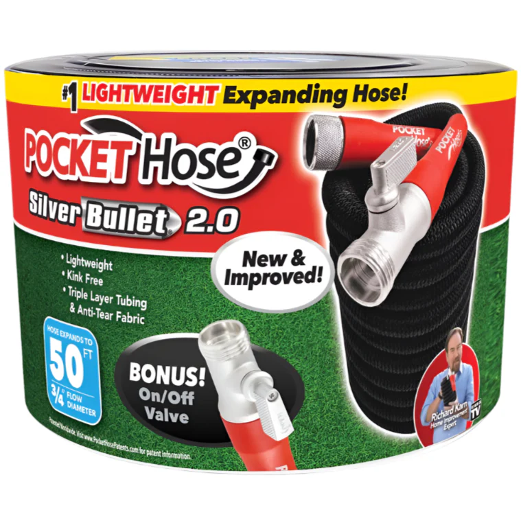Pocket Hose Silver Bullet 2.0 3/4" Expandable Garden Hose - Image 3