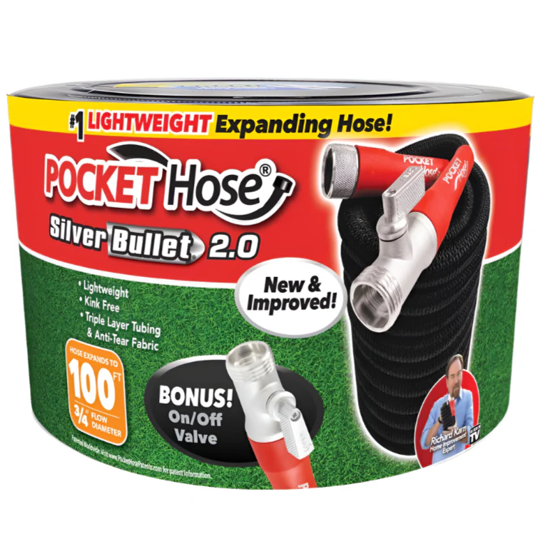 Pocket Hose Silver Bullet 2.0 3/4" Expandable Garden Hose - Image 5