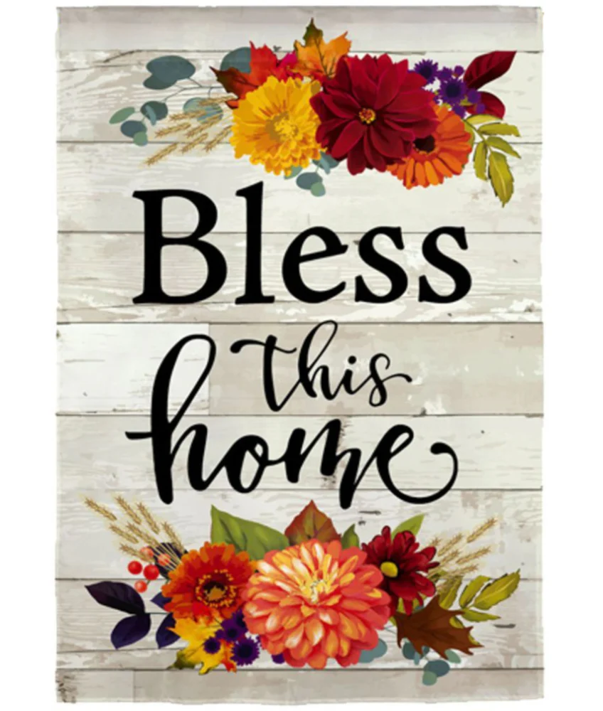 Evergreen Floral Themed House Flags - 28" x 44" - Image 4