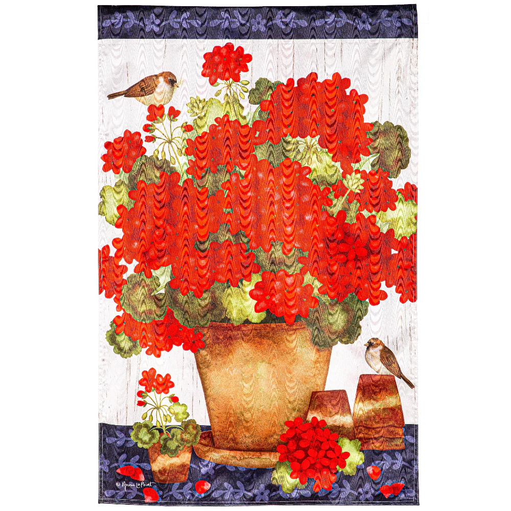 Evergreen Floral Themed House Flags - 28" x 44" - Image 6