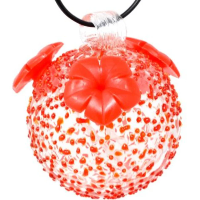 Backyard Essentials Hand-Blown Glass Sphere Hummingbird Feeders - 8 oz. - Image 2