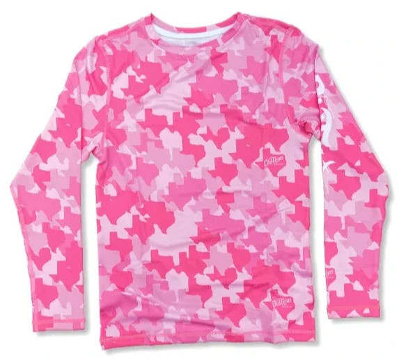 Old Tejas Camo Kid's UV Swim Shirt - Image 3