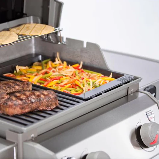 Weber Spirit Enameled Cast Iron Grill-Top Griddle - 12" x 17.5" - Image 2
