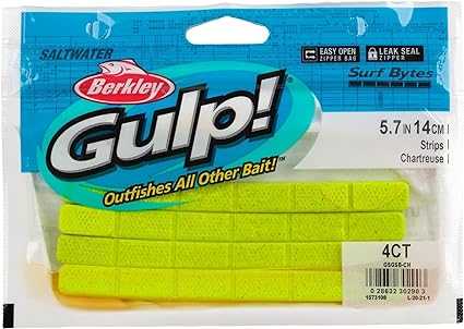 Berkley Gulp! 5.7" Scented "Surf Bytes" Bait Strips - 4 pc. - Image 2