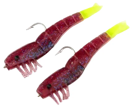 H&H TKO Shrimp 1/4 oz. Double Rig Lures - Image 2