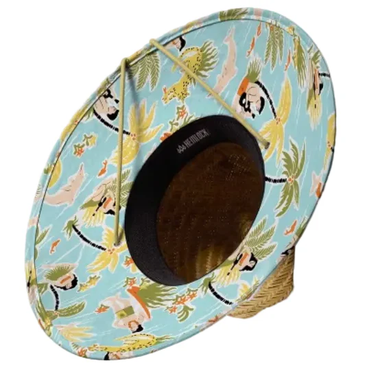 Hemlock Wide Brim Straw Lifeguard Hats - Image 14