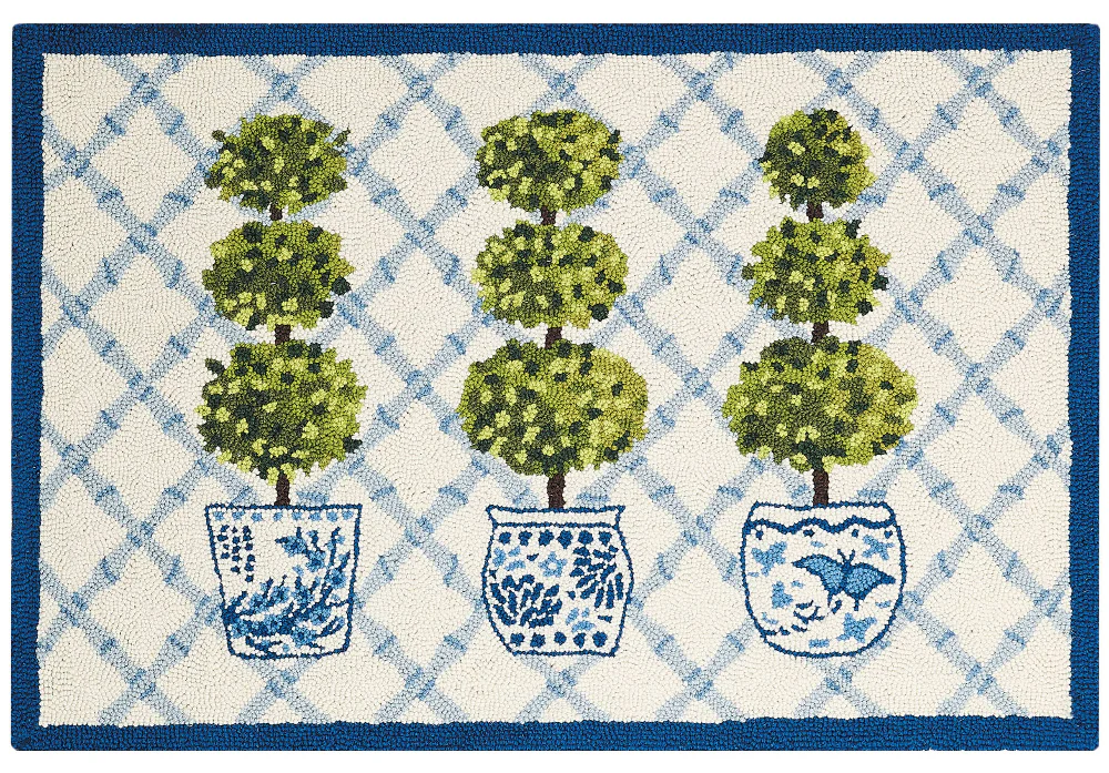 Peking Handicraft Hook-and-Loop Wool Rugs - 2' x 3' - Image 12