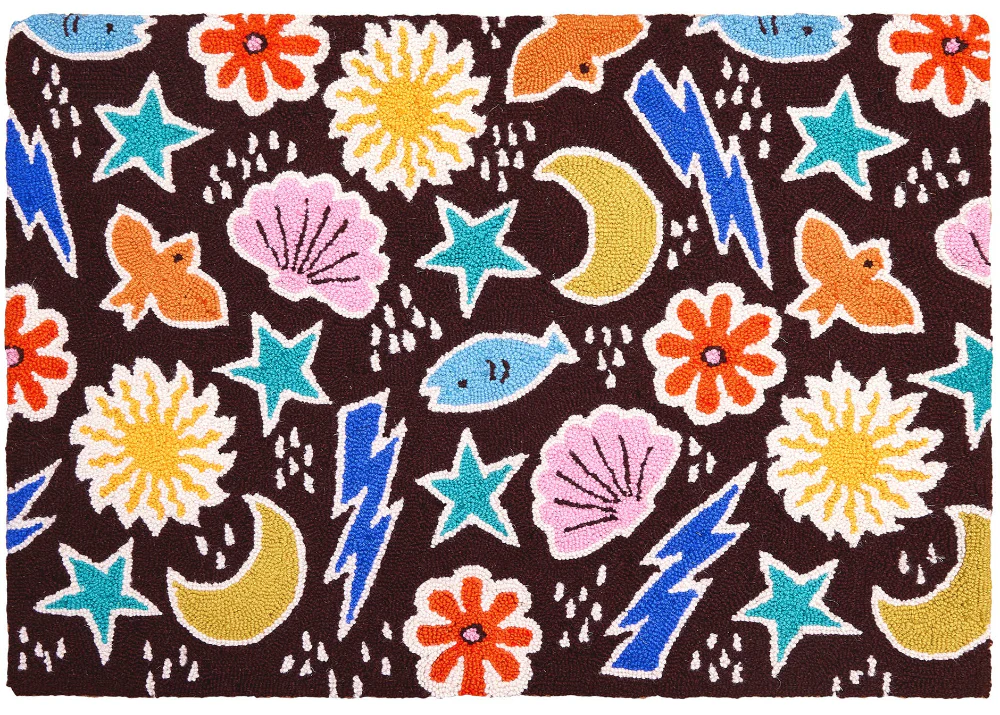 Peking Handicraft Hook-and-Loop Wool Rugs - 2' x 3' - Image 2