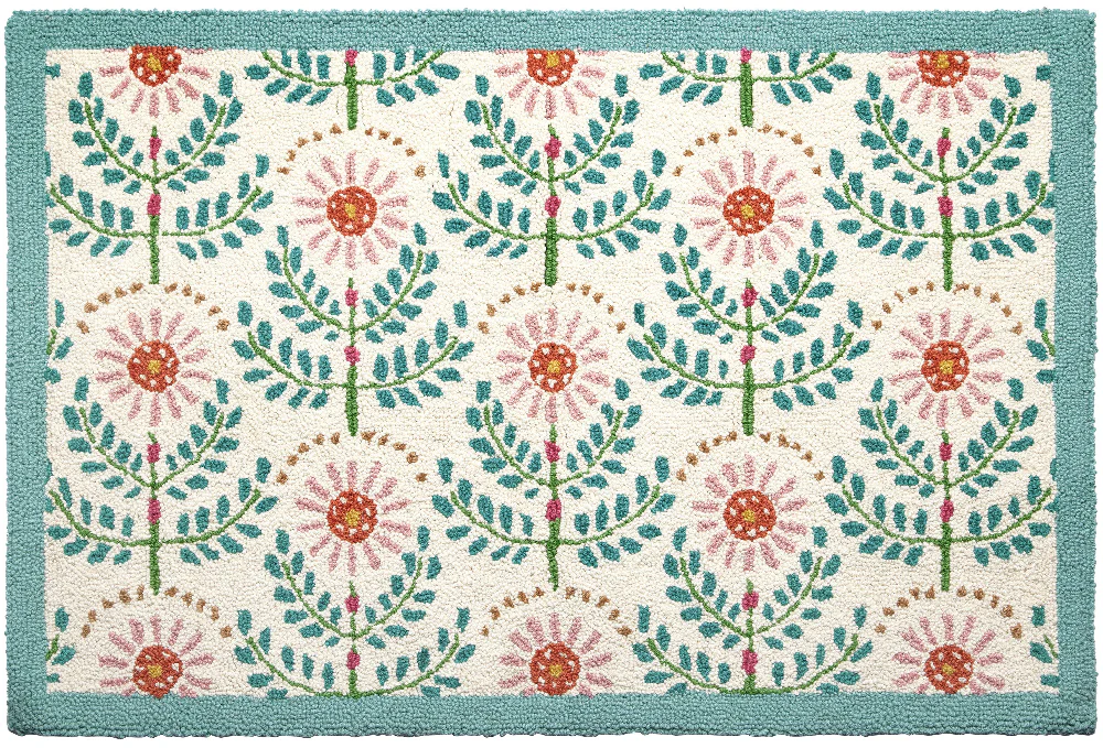Peking Handicraft Hook-and-Loop Wool Rugs - 2' x 3' - Image 3