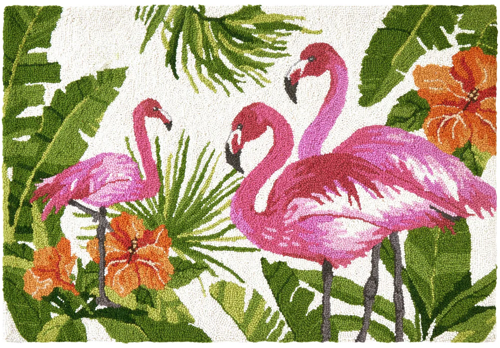 Peking Handicraft Hook-and-Loop Wool Rugs - 2' x 3' - Image 4