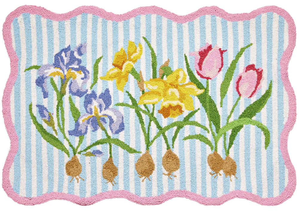 Peking Handicraft Hook-and-Loop Wool Rugs - 2' x 3' - Image 6